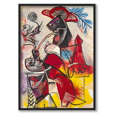 Moschettiere con pipa Picasso – Quadro su tela riproduzione d'arte verticale
