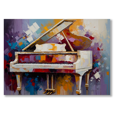 Note dell'anima – Quadro su tela astratto pop art moderno orizzontale