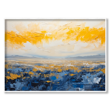 Oro e Profondità – Quadro su tela astratto moderno orizzontale