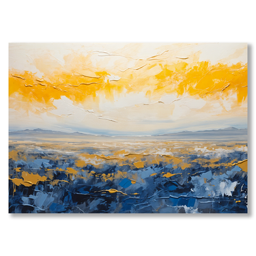 Oro e Profondità – Quadro su tela astratto moderno orizzontale