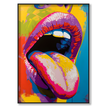 Pop Desire – Quadro su tela astratto pop art moderno verticale