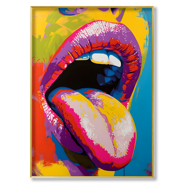 Pop Desire – Quadro su tela astratto pop art moderno verticale