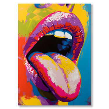 Pop Desire – Quadro su tela astratto pop art moderno verticale