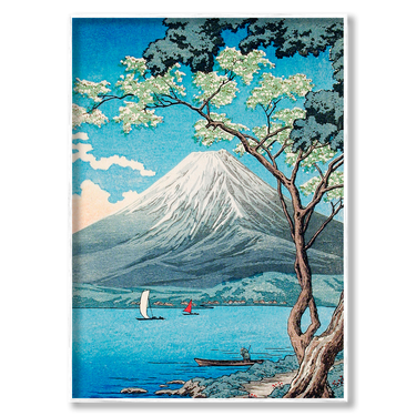 Primavera sul Fuji – Quadro su tela paesaggio verticale