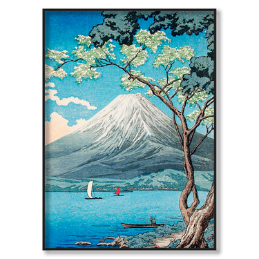 Primavera sul Fuji – Quadro su tela paesaggio verticale