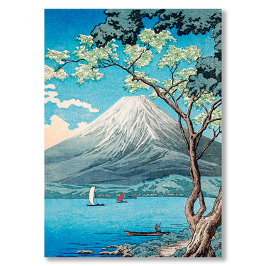 Primavera sul Fuji – Quadro su tela paesaggio verticale
