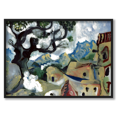Paesaggio in Provenza Picasso – Quadro su tela riproduzione d'arte orizzontale