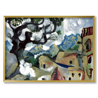 Paesaggio in Provenza Picasso – Quadro su tela riproduzione d'arte orizzontale