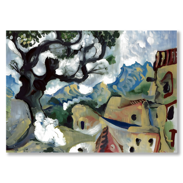 Paesaggio in Provenza Picasso – Quadro su tela riproduzione d'arte orizzontale