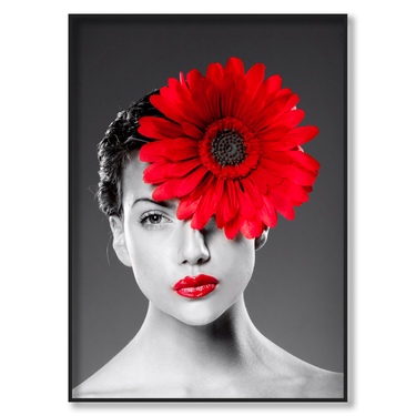 Ragazza con Fiore Rosso Il mio negozio