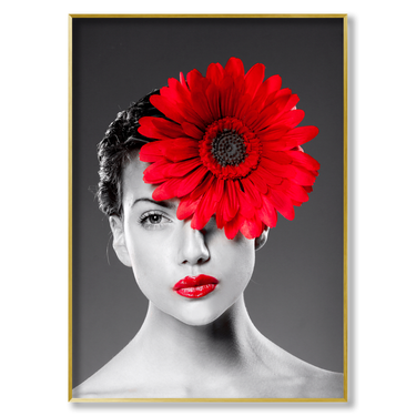 Ragazza con Fiore Rosso Il mio negozio