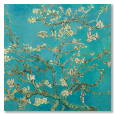 Ramo di Mandorlo Fiorito, Van Gogh – Quadro su tela riproduzione d'arte quadrato