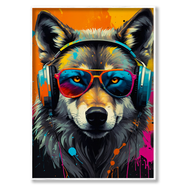 Ritmo Bestiale – Quadro su tela animali verticale