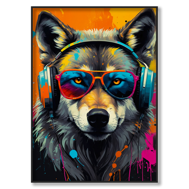 Ritmo Bestiale – Quadro su tela animali verticale