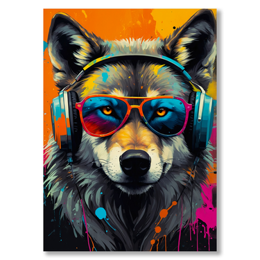 Ritmo Bestiale – Quadro su tela animali verticale