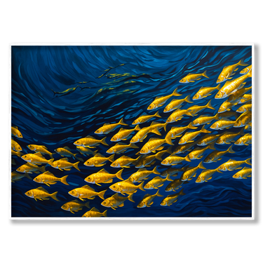 Sinfonia Sottomarina – Quadro su tela astratto animali moderno orizzontale