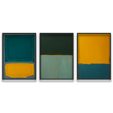 Soglie di Colore – Trittico quadro su tela astratto moderno