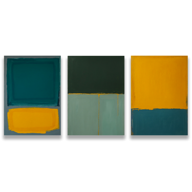Soglie di Colore – Trittico quadro su tela astratto moderno