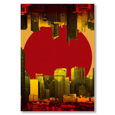 Sole d'oriente – Quadro su tela astratto pop art moderno verticale