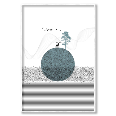 Solitudine Cosmica – Quadro su tela astratto pop art moderno verticale