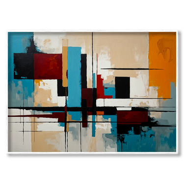 Struttura del Caos – Quadro su tela astratto moderno orizzontale