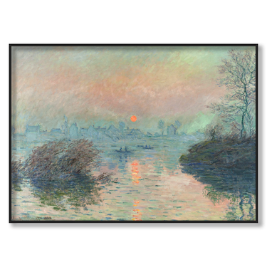 Sun setting on the Seine at Lavacourt Claude Monet Il mio negozio