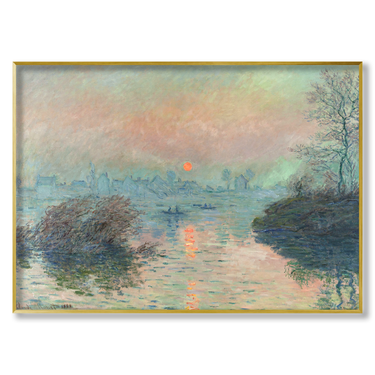 Sun setting on the Seine at Lavacourt Claude Monet Il mio negozio