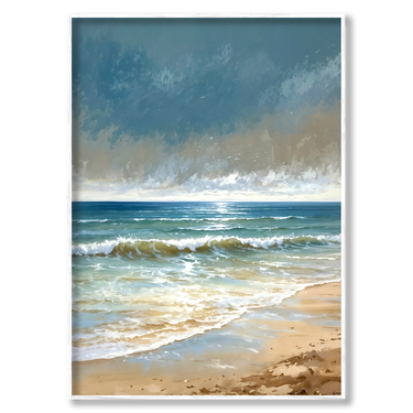 Sussurri di Marea – Quadro su tela paesaggio verticale
