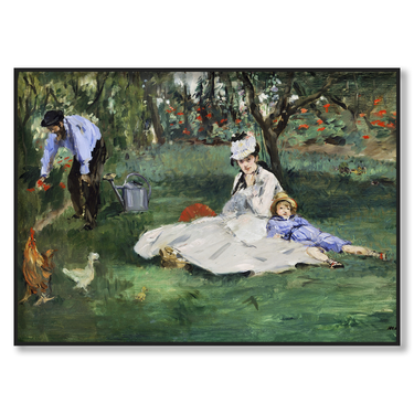 The Monet Family in Their Garden at Argenteuil Claude Monet Il mio negozio