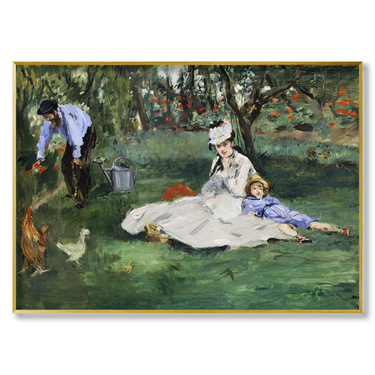 The Monet Family in Their Garden at Argenteuil Claude Monet Il mio negozio