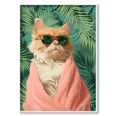 Tropical Vibes – Quadro su tela astratto pop art moderno verticale