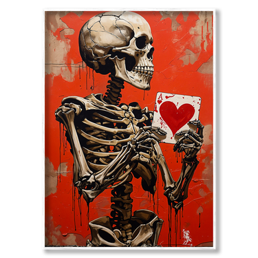 Ultima Carta – Quadro su tela pop art street art moderno verticale