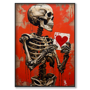 Ultima Carta – Quadro su tela pop art street art moderno verticale