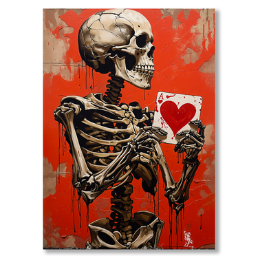Ultima Carta – Quadro su tela pop art street art moderno verticale