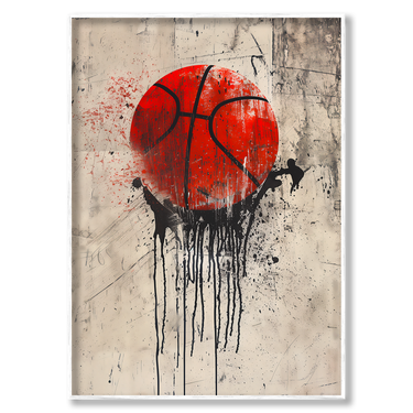 Vernice sul playground – Quadro su tela pittorico verticale