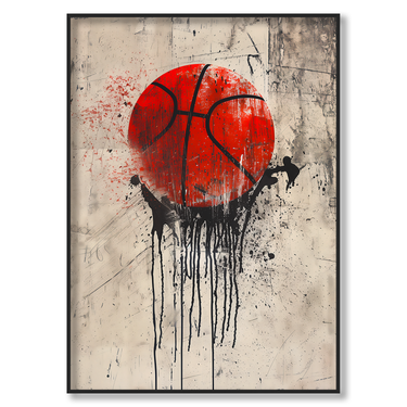 Vernice sul playground – Quadro su tela pittorico verticale