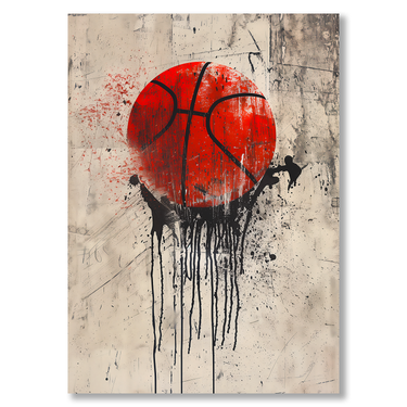 Vernice sul playground – Quadro su tela pittorico verticale