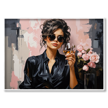 Vita in Sfumature – Quadro su tela donna orizzontale