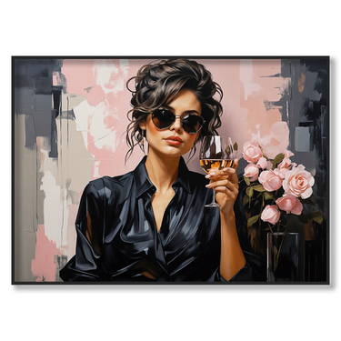 Vita in Sfumature – Quadro su tela donna orizzontale