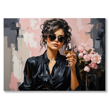 Vita in Sfumature – Quadro su tela donna orizzontale