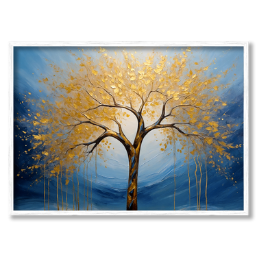 Albero dorato – Quadro su tela pittorico orizzontale