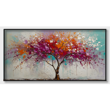 Albero di ciliegio – Quadro su tela pop art moderno orizzontale