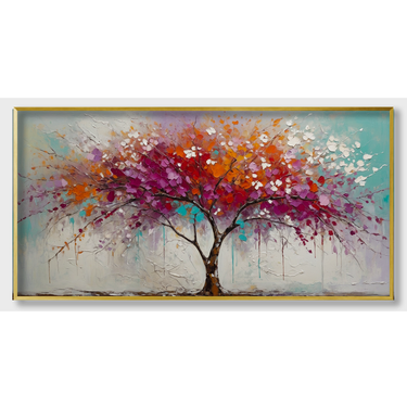 Albero di ciliegio – Quadro su tela pop art moderno orizzontale