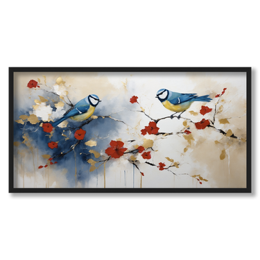 Bird paint – Quadro su tela animali orizzontale
