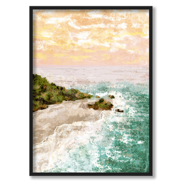 Carezza di Onde – Quadro su tela astratto moderno verticale