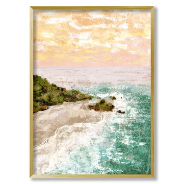 Carezza di Onde – Quadro su tela astratto moderno verticale
