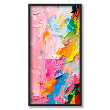 Colori liberi – Quadro su tela astratto moderno verticale