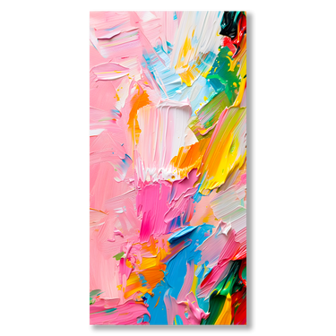 Colori liberi – Quadro su tela astratto moderno verticale