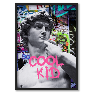 Cool kids – Quadro su tela pop art geometrico moderno verticale