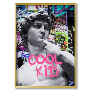 Cool kids – Quadro su tela pop art geometrico moderno verticale